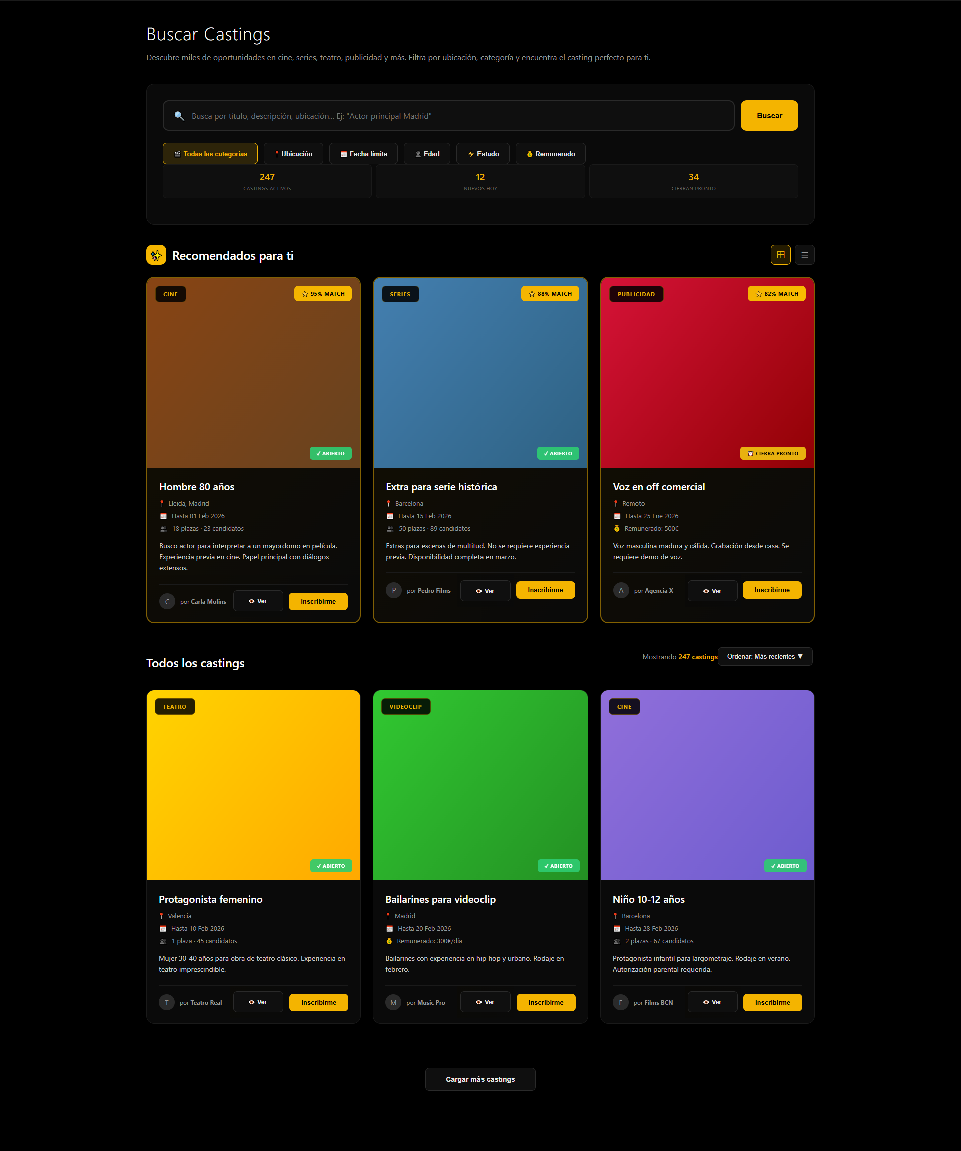 3- prueba 3 - Casting cine