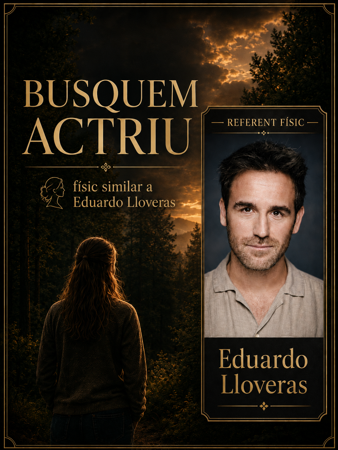Busquem actriu d’uns 30 anys amb accent lleidatà i físic similar a l'actor  Eduardo Lloveras - Casting cortometraje