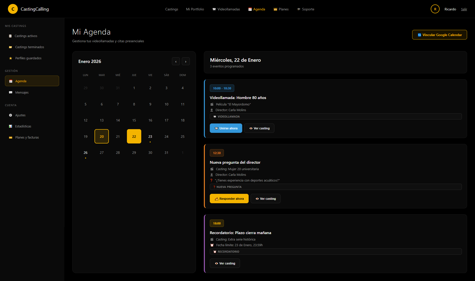 pruebas - Casting cine